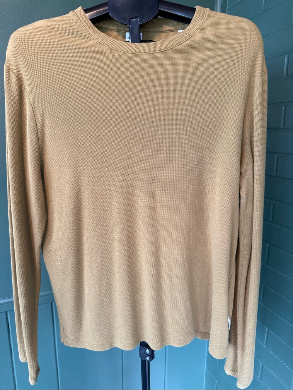 Olive Crewneck Sweater - Men's Lightweight Long Sleeve